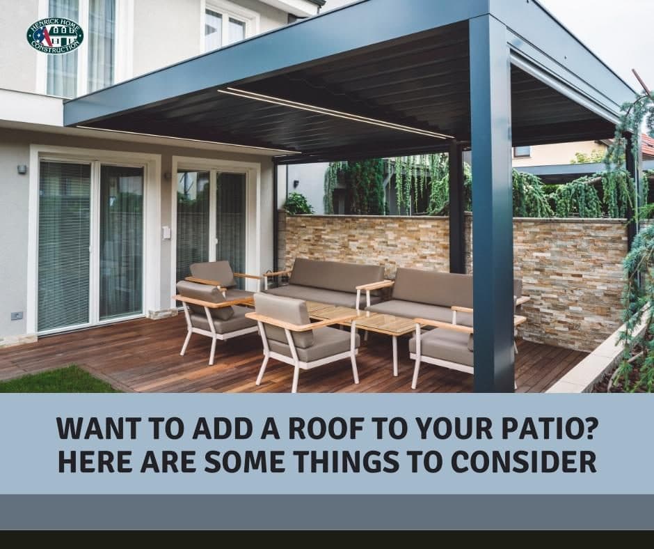 Want to Add a Roof to Your Patio