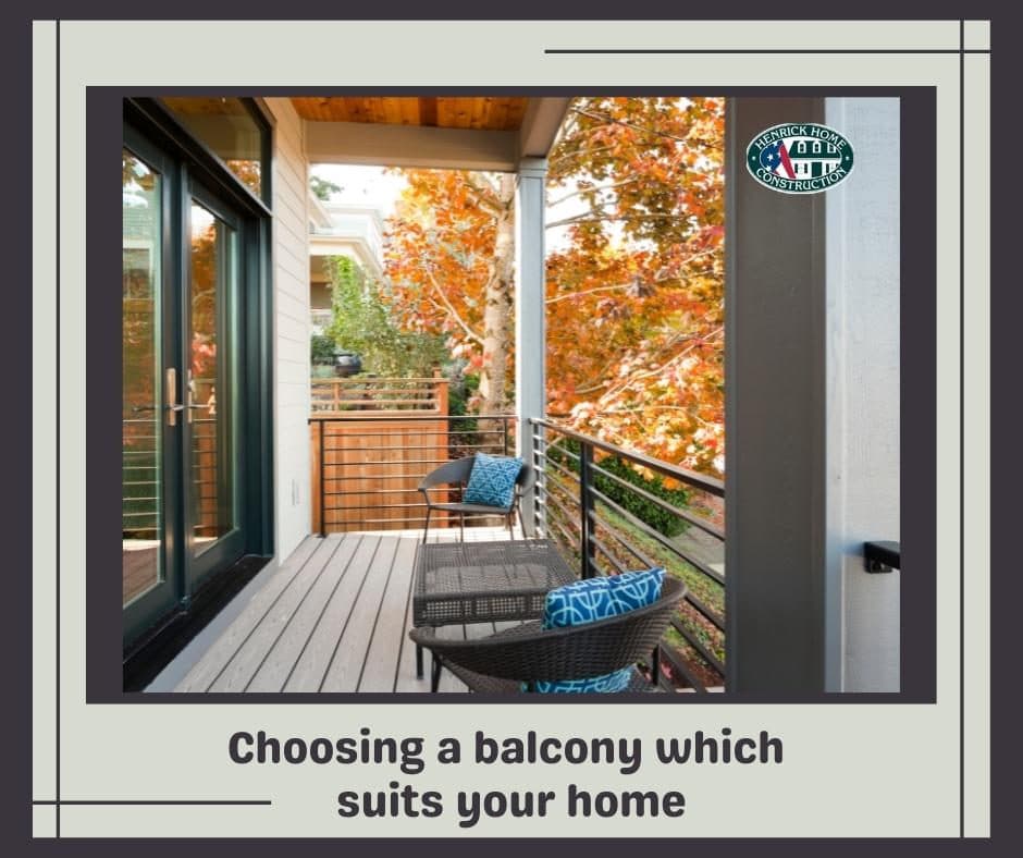 Choosing a balcony which suits your home